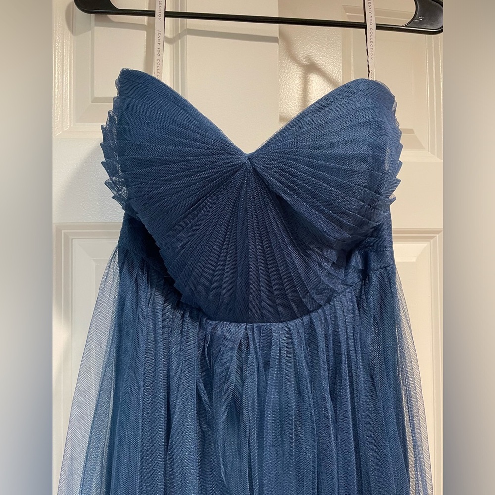 Jenny Yoo Navy Tulle Dress - Picture 6 of 9